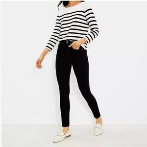 LOFT Curvy Skinny Jeans‎ Women’s Black Cotton Blend Stretch Denim Size 28/8
